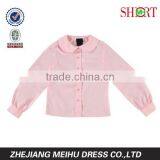 Girls Long Sleeve Peter Pan Fitted Shirt thumbnail-1