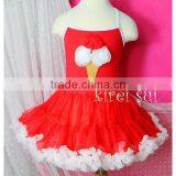 Girls Red White Standard One Piece Pettidress With Ice Cream thumbnail-1