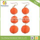 New Hot Ball Layer Color Wedding Statement Earrings For Women Fashion Jewelry Drop Dangle Earrings thumbnail-3