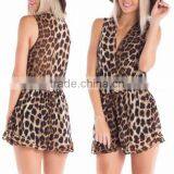 2016 Hot Selling Summer Jumpsuit Clothes Leopard Printing Women Playsuit Jumpsuits For Women thumbnail-1