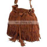 Retro Style Tassels and Suede Design Women's Crossbody Bag