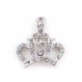 Jewelry Finding Wholesale Zinc Alloy Full Crystal Crown Charm For DIY thumbnail-2