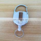 Custom 90Cm Reel Epoxy Dome Logo White Plastic Id Badge Holder With Belt Clip thumbnail-2