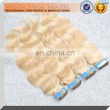 Good Luster and Smooth Hair Charming Design Full Cuticle Thick Bundle Cheap Russian 2 Inch Root Blonde Body Wave Remy Human Hair thumbnail-3