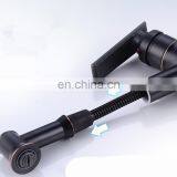 Pull Down Black Vintage Lavatory Basin Sink Faucet Pull Out Basin Mixer Tap for Above Counter Basin thumbnail-2