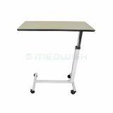AG-OBT001B Height Adjustable Medical Wooden Surface Hospital Overbed Table