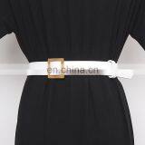 TWOTWINSTYLE Waist Sweat Belt For Women PU Patchwork Metal Chain Hollow Out Adjustable Streetwear thumbnail-7