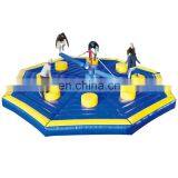 Crazy Last Man Standing Toxic Meltdown Jumping Obstacle Course Inflatable Sweeper Game