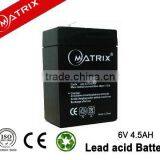 CE Approval 6v4.5ah 20hr Accumulator With Good Quality