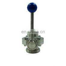 Dn50 Sanitary ss Stainless Steel 304 316 Manual Thread Butterfly Valve With Pull Handle thumbnail-4