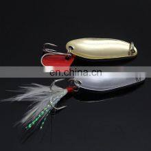 Metal Hot Selling Artificial Sequins Metal Bass Fishing Spoon Lures Pesca thumbnail-2