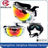 Custom Dual Snowboard Protection Sun Glasses Mirrored Lens Anti Glare Outdoor Sport Ski Goggles thumbnail-3