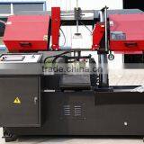 CNC hydraulic control band saw fully automatic metal cutting saw band saw cutting pipe