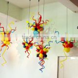 Handmade Led Coloured Glass Chandelier Pendant Light