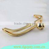 Golden Metal Frame With Large Ball Kiss Lock