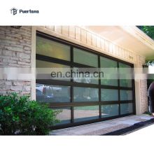 12 X 7 Residential Automatic Aluminum Roll Up Garage Door With Clear Acrylic Glass Plastic Window Inserts