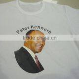 Plain t-shirt for election, cheap election T-shirt full color logo, event t-shirt