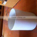 White Glass Candle Holder thumbnail-1