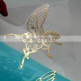 Thin Silver Nickel Electroforming Thin Metal Sticker Logo thumbnail-1