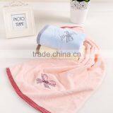 Factory Price Cotton Embroidered Butterfly Cut Pile Face Towel thumbnail-3