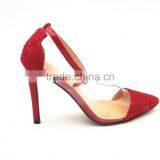Women Heels Pointed Toe Fancy Lace High Heels Buckle Strap Elegant Shoes thumbnail-3