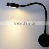 Bedroom Wall Lights Flexible Led Bedside Wall Lamp Black Aluminum Light Painting Lamp Bedside Lamp Hotel thumbnail-3