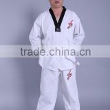 Taekwondo unfiorms made in china boao sports for kids and adults for competition and tanining