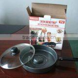 Detachable Handle Non Stick Dry Frying Pan / Dry Cooker / One Drop Fryer
