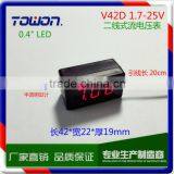 V42D Voltmeter DC 1.7-25V 3 Digits Red Green Blue LED Digital Voltmeter thumbnail-3