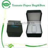 Elegant Design Custom Printed Logo Balck Paper Watch Box