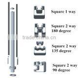 Exterior Glass Balustrade Decorative Hand Cast Aluminum Railing