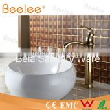 Luxury Golden Bathroom Sanitary Ware Basin Faucet