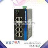 8 Port 10/100/1000M Optic Fiber Industrial Ethernet Unmanaged/managed Switch thumbnail-2