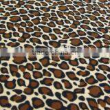 Coffee Apricot Polyester Leopard Print Milk Fiber Spandex Digital Print Lycra Silk Fabric thumbnail-5