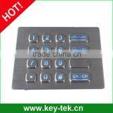 16 Keys IP65 Dynamic Waterproof Keypad With Backlight thumbnail-3