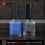 Empty Nail Varnish Bottle Flat Shape 8ml Matte Black Gel Nail Polish Bottle With Frosted Black Cap thumbnail-5