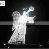 Christmas Decoration Angel Wings With Halo Fancy Angel Halos for Sale Cheap Angel Figurines With Light With High Quality thumbnail-2