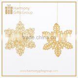 Christmas Hanging Decoration Zinc Alloy Snowflake Ornament