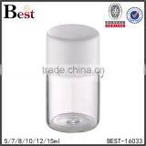 5 / 7 / 8 / 10 /12ml Insert, Plug Sealing Type Clear Tube Glass Bottle With White Plastic Cap thumbnail-1