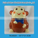 2016 Ceramic monkey cookie container