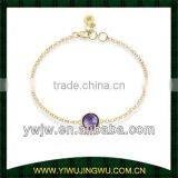 Fiji Style Crystal Bracelet With Gold Chain(JW-G10523) thumbnail-1