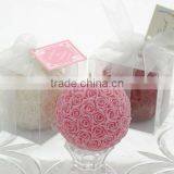 Rose Ball Shaped Candle in Gift Box for Wedding Favors thumbnail-1