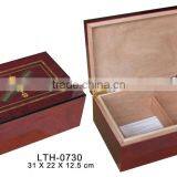 Antique Unique Design Cigar Humidor Box,cigar Wooden Empty 50CT Packing Box Wholesale thumbnail-1