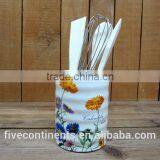 New Cheap Decal Ceramic Kitchen Untensil Holder With Tools thumbnail-1
