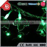 TZFEITIAN Walmart SEDEX Audit Outdoor Decor Green Color Maple Leaf String Light thumbnail-4