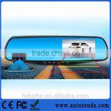 Promotion Dual Lens 1080P 4.3inch Rearview Mirror DVR Camera With Two Lens thumbnail-2