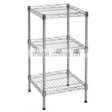 RH-HZL01 three layers chrome metal wire shelf rack 300*300*600mm commodity shelf Kitchen rack