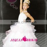 StyleMW0152 New Arrival Organza Crystal Ball Gown Cheap Girl Long Pageant Dresses for Sale