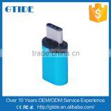 Ultra Small Aluminum Alloy USB 3.1 USB C Male to Female Micro USB Adapter/Connector for Macbook/Nokia N1 and Type C Device thumbnail-2