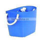 Small Size Plastic Storage Basket With Nylon Rope thumbnail-2